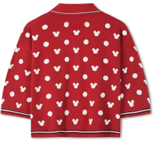 Lookbook (Women) Tommy Hilfiger x Disney Polka Dot Knit Cropped Long Sleeve Polo - Apple Red WW0WW38825XIT