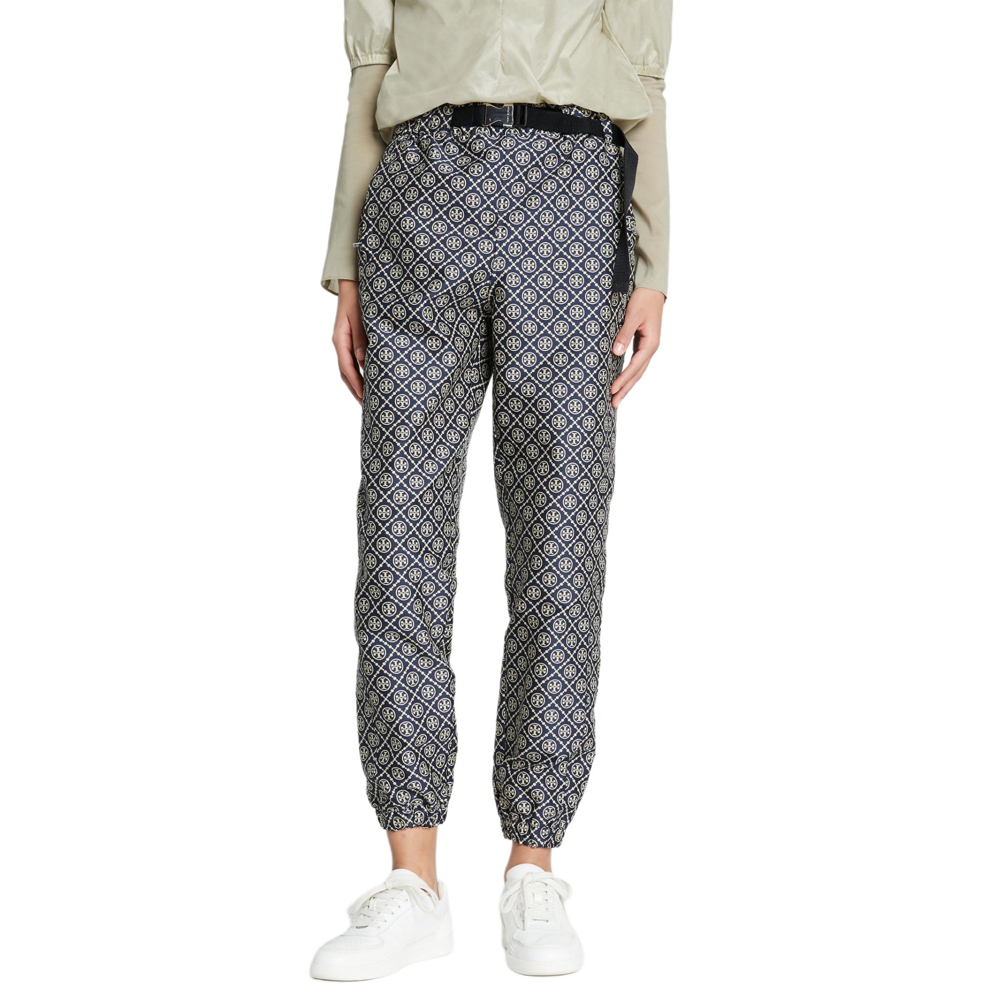 Purchase (W) TORY BURCH 全版印花針織慢跑褲 海軍藍 156666-400