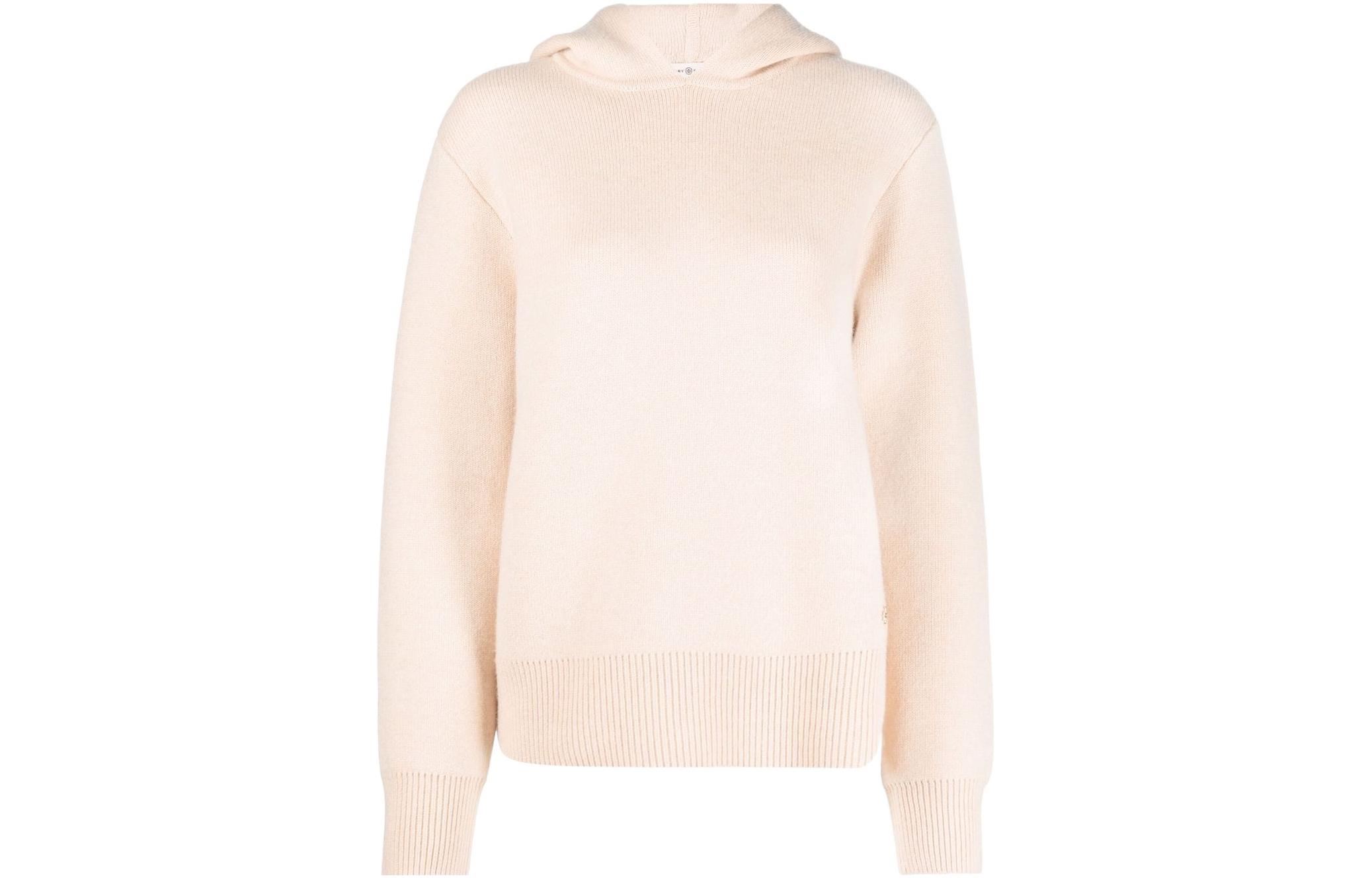 Order (W) TORY BURCH 米色羊毛針織連帽套頭毛衣. 85784-118