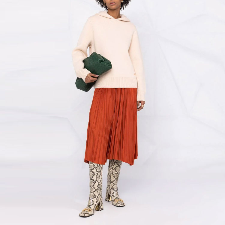 Lookbook (W) TORY BURCH 米色羊毛針織連帽套頭毛衣. 85784-118