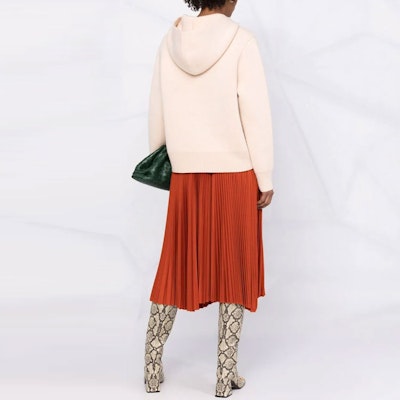 (W) TORY BURCH 米色羊毛針織連帽套頭毛衣. 85784-118 Shop (W) TORY BURCH 米色羊毛針織連帽套頭毛衣. 85784-118