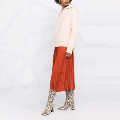 (W) TORY BURCH 米色羊毛針織連帽套頭毛衣. 85784-118 Purchase (W) TORY BURCH 米色羊毛針織連帽套頭毛衣. 85784-118