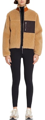 (W) トリーバーチ キャメル フリース パッチワーク カジュアルジャケット 152190-211 Lookbook (W) トリーバーチ キャメル フリース パッチワーク カジュアルジャケット 152190-211