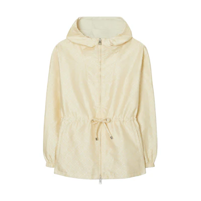 (Women) TORY BURCH Reversible Logo Hoodie Jacket Sesame Color. 149029-255
