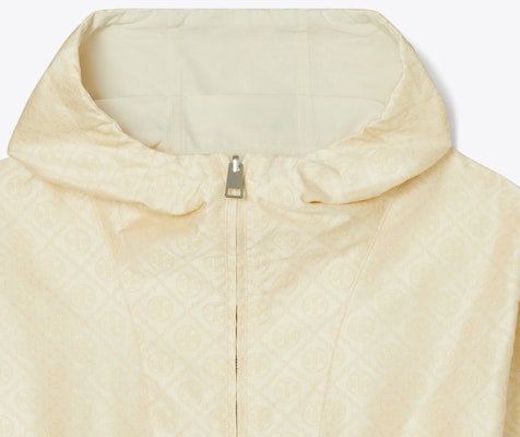 (W) TORY BURCH 可翻转logo连帽夹克 芝麻色. 149029-255 Details for (W) TORY BURCH 可翻转logo连帽夹克 芝麻色. 149029-255