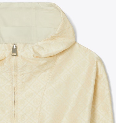 (W) TORY BURCH 可翻转logo连帽夹克 芝麻色. 149029-255 Sizing (W) TORY BURCH 可翻转logo连帽夹克 芝麻色. 149029-255