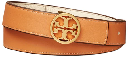 Lookbook (Women) Tory Burch Reversible T Leather Belt Beige. 64926-139