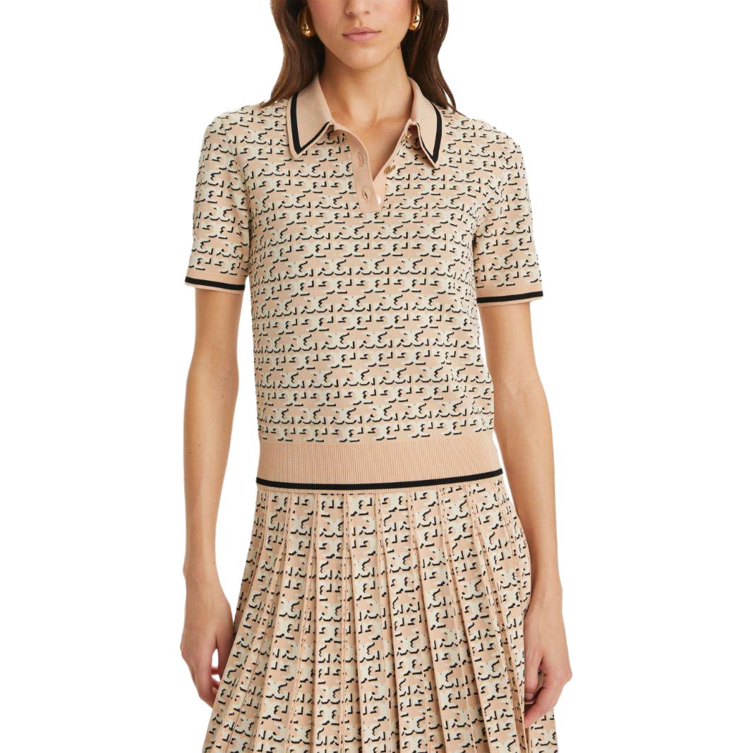 Purchase (W) Tory Burch 米色短袖標誌設計Polo衫 159411-650