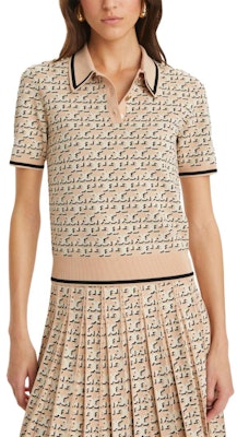 (W) Tory Burch 米色短袖標誌設計Polo衫 159411-650 Purchase (W) Tory Burch 米色短袖標誌設計Polo衫 159411-650