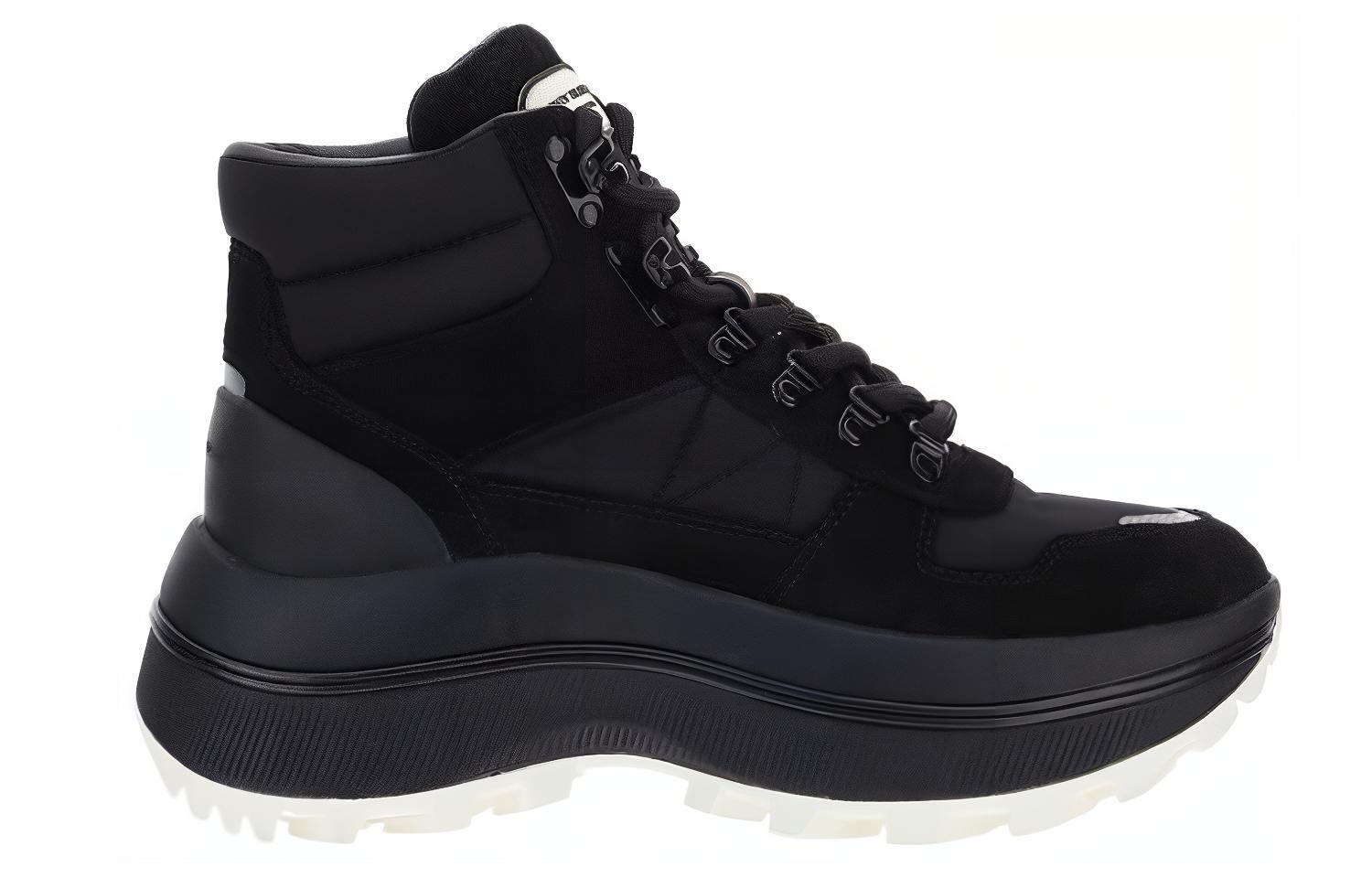 (W) TORY BURCH Adventure Suede Lace-Up Booties 'Black' 圖 2