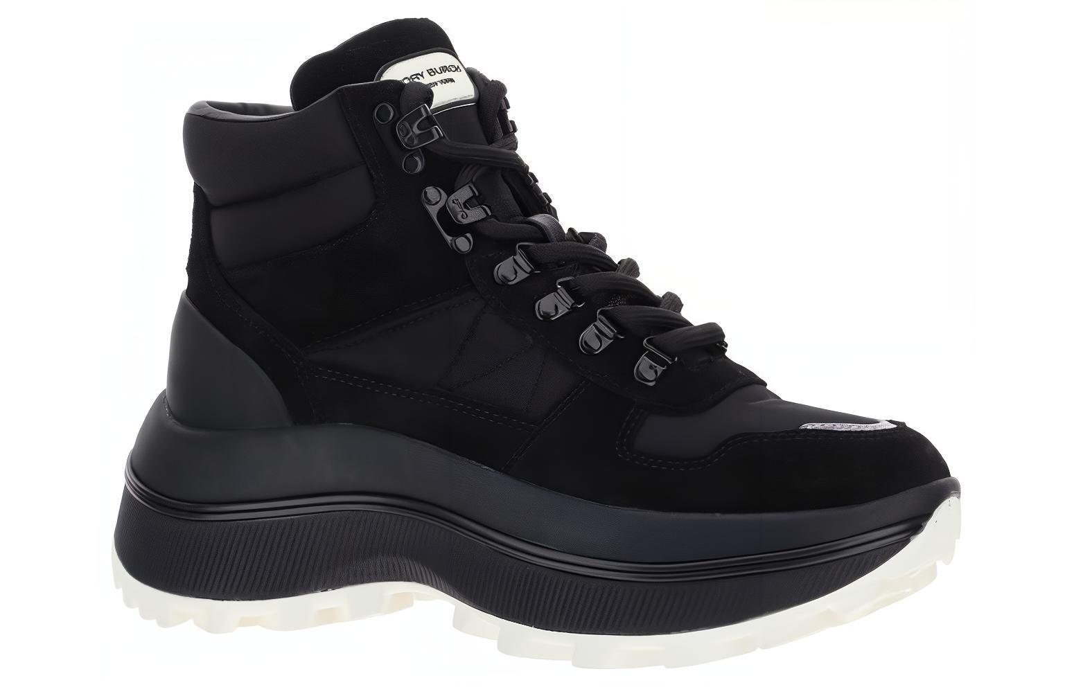 (W) TORY BURCH Adventure Suede Lace-Up Booties 'Black' 圖 3