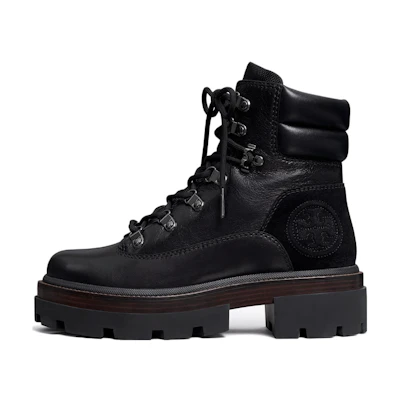 (W) TORY BURCH Ankle Boot 'Black Lace-Up Fashion'