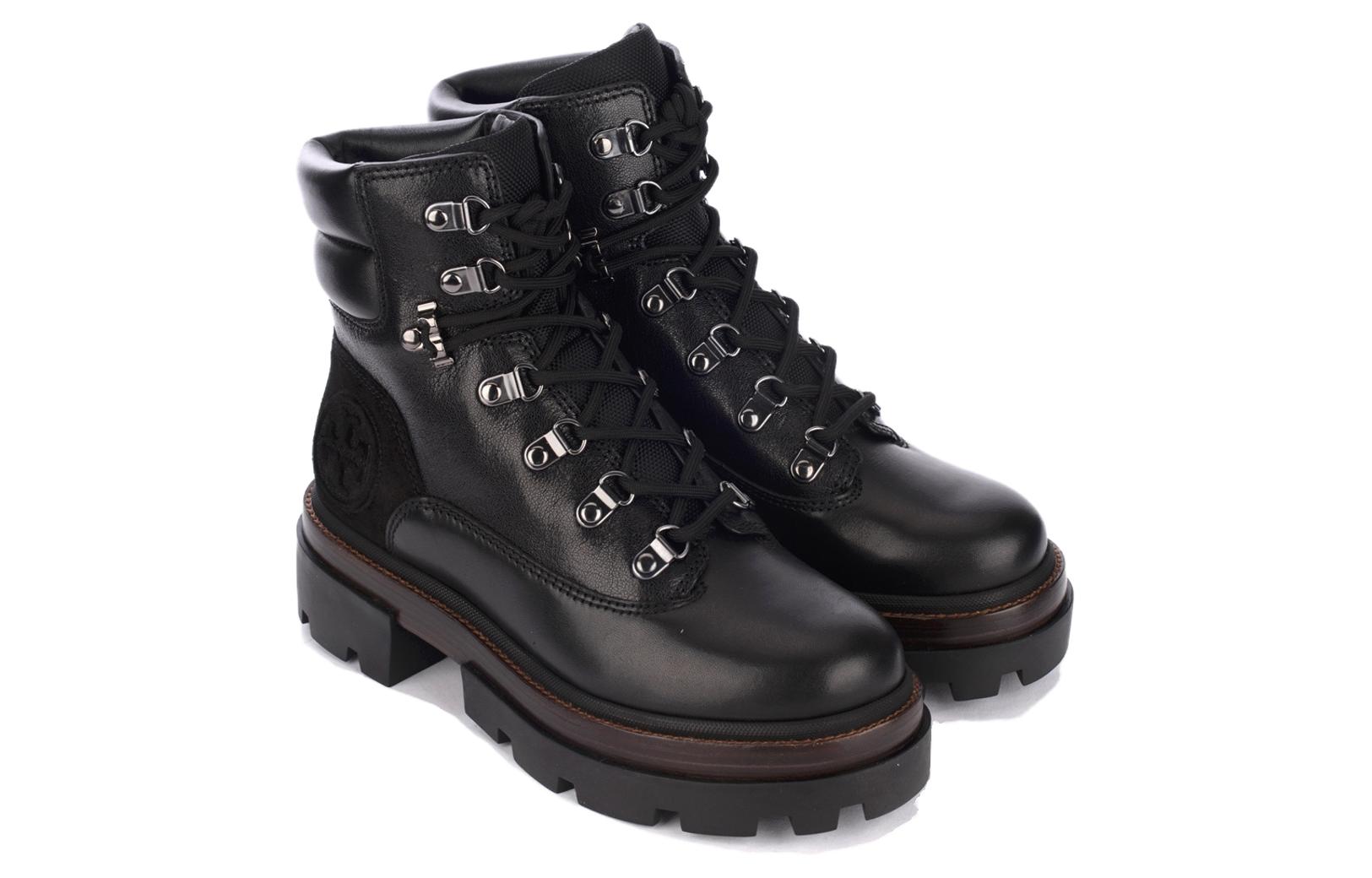 Shop (W) トリーバーチ レースアップ アンクルブーツ (Tory Burch Resuappu Ankurubūtsu) 140157-008