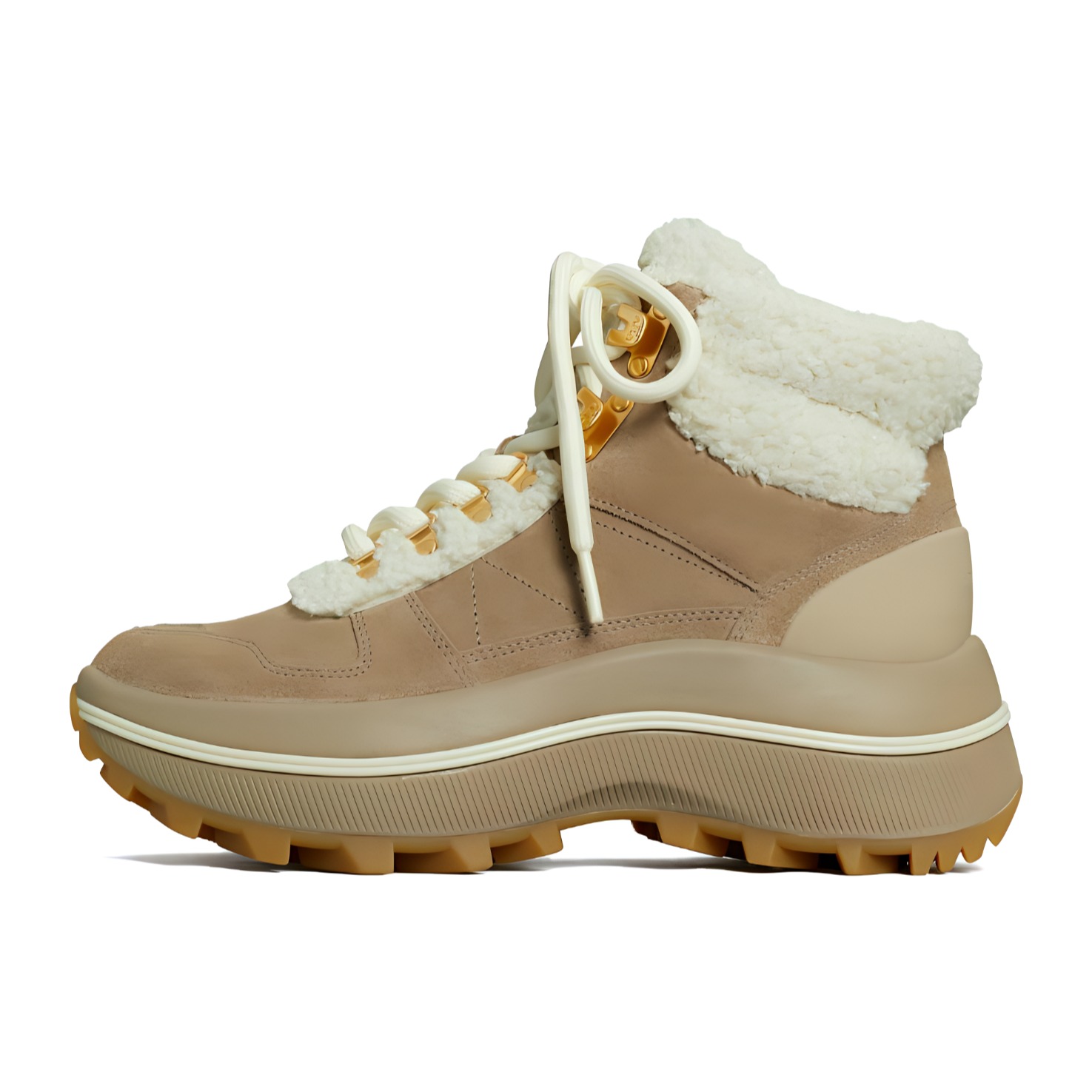 (W) TORY BURCH Ankle Boot 'Brown Lace-Up'