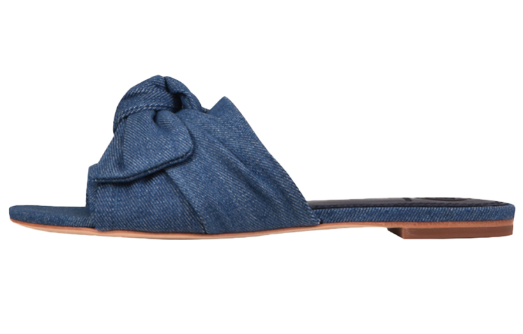 Buy (W) TORY BURCH Annabelle Bow Slides 'Moda Simple Azul' 48214-448