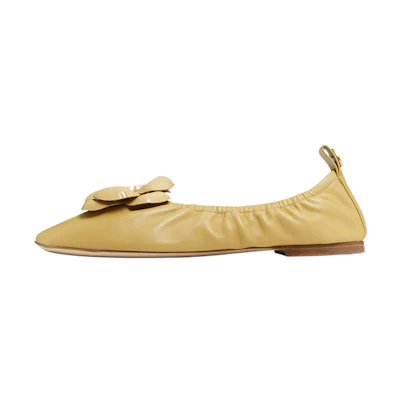 (W) TORY BURCH Ballet 'Yellow Napa Leather'