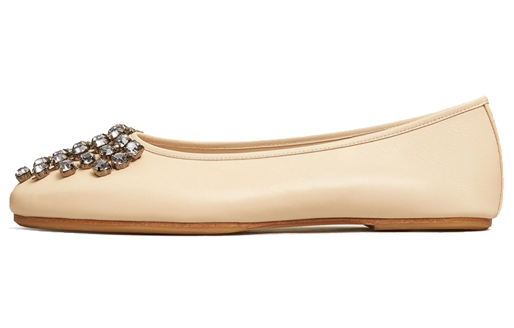 (W) TORY BURCH Ballet Flat 'Beige'