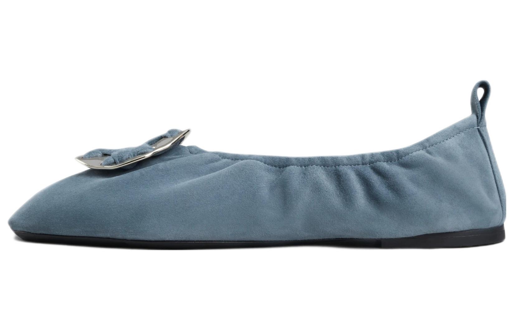 (W) TORY BURCH Ballet Flat 'Blue Leather'
