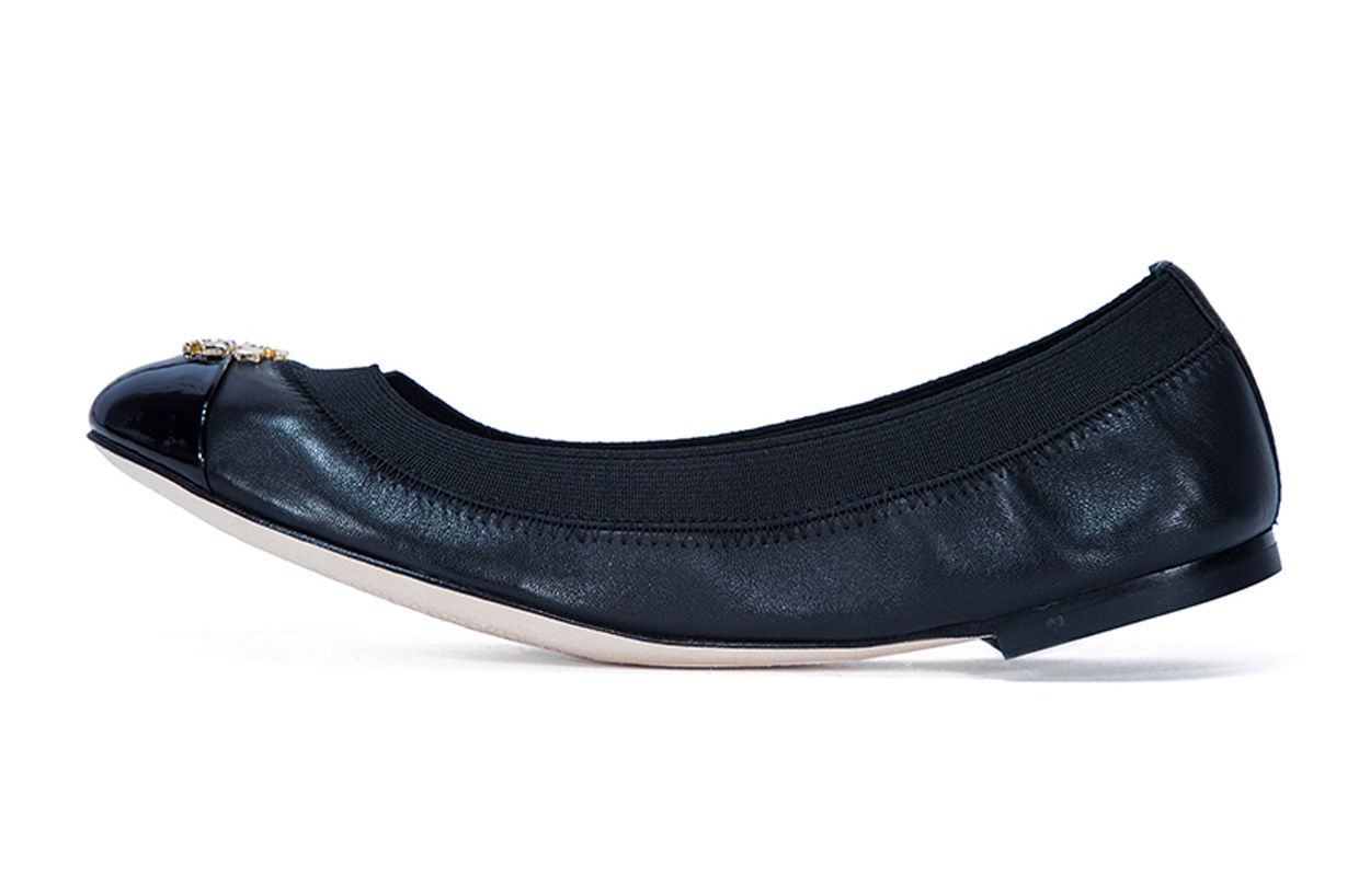 (W) TORY BURCH Ballet Flat 'Simple Black Casual'