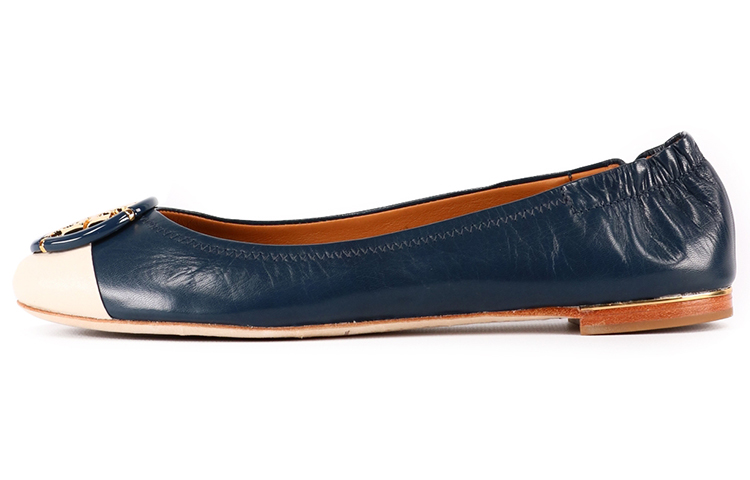 (W) TORY BURCH Ballet Flat 'Simplified Casual Blue and White'