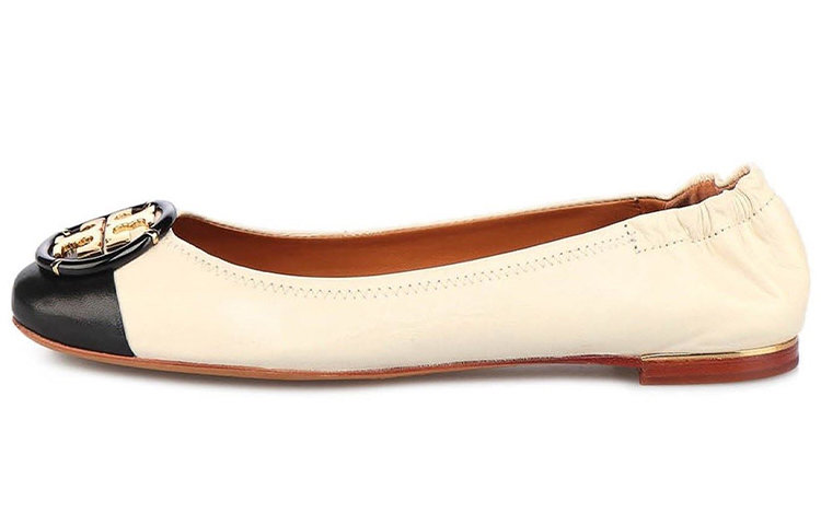 (W) TORY BURCH Ballet Flat 'Two-Tone Black & White'