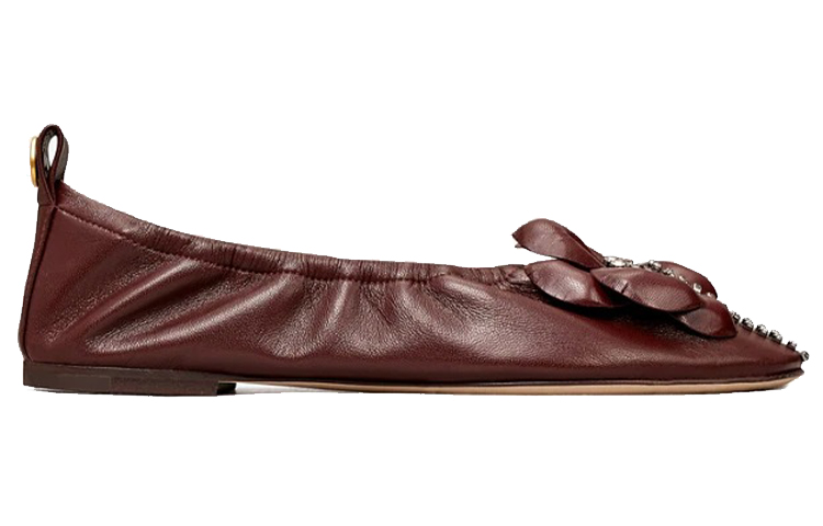 (W) TORY BURCH Ballet Flats 'Burgundy Floral' 圖 2