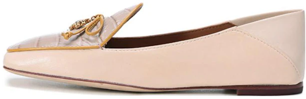 (Women) TORY BURCH Ballet Flats 'Cream Taupe Bow' 87142-100 (Women) TORY BURCH Ballet Flats 'Cream Taupe Bow' 87142-100