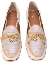Shop (Women) TORY BURCH Ballet Flats 'Cream Taupe Bow' 87142-100