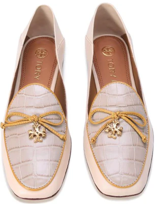 (W) TORY BURCH Sepatu Balet 'Cream Taupe Bow' 87142-100 Shop (W) TORY BURCH Sepatu Balet 'Cream Taupe Bow' 87142-100
