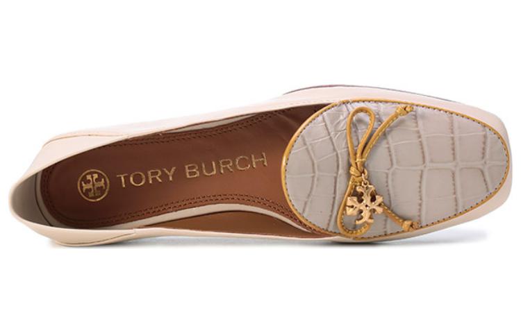 Purchase (W) TORY BURCH Sepatu Balet 'Cream Taupe Bow' 87142-100