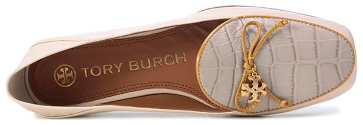 (Women) TORY BURCH Ballet Flats 'Cream Taupe Bow' 87142-100 Purchase (Women) TORY BURCH Ballet Flats 'Cream Taupe Bow' 87142-100