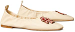Lookbook (W) TORY BURCH バレエシューズ 'クリームホワイトハートロゴ' 138176-122 138176-122