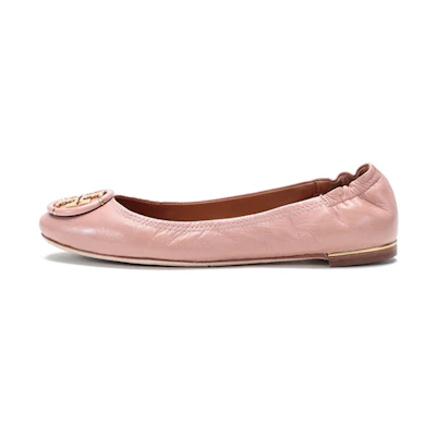 (W) TORY BURCH Ballet Flats 'Elegant Pink Leather'
