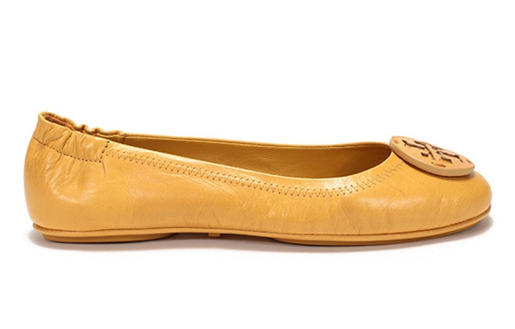 Order TORY BURCH 羊皮芭蕾舞平底船鞋 女款 芥末黃