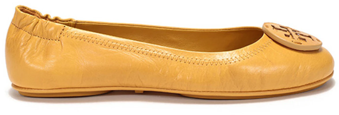 TORY BURCH 羊皮芭蕾舞平底船鞋 女款 芥末黃 Order TORY BURCH 羊皮芭蕾舞平底船鞋 女款 芥末黃