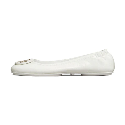(W) TORY BURCH Ballet Flats 'Patent White'