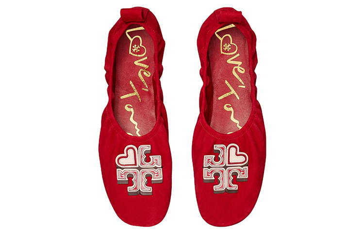 (W) TORY BURCH Ballet Flats 'Red Love Logo' 圖 3