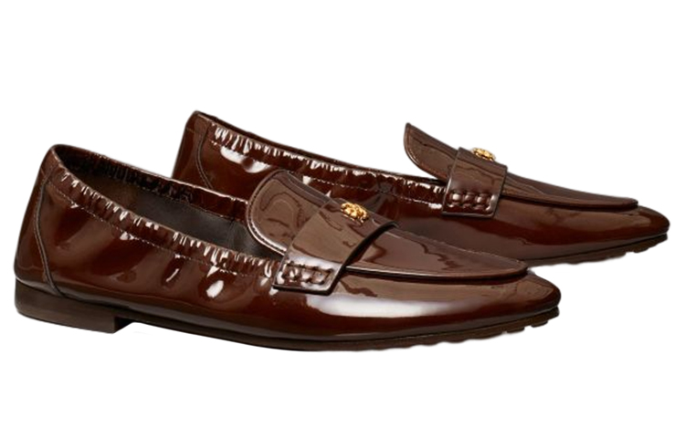 Lookbook (W) トリーバーチ パテントブラウン バレエローファー 140884-200