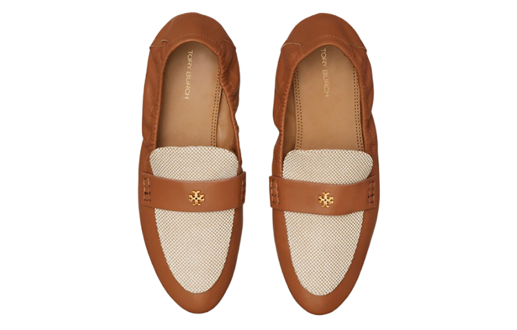 Lookbook (W) TORY BURCH Bailarinas Mocasín 'Marrón Beige' 136974-250