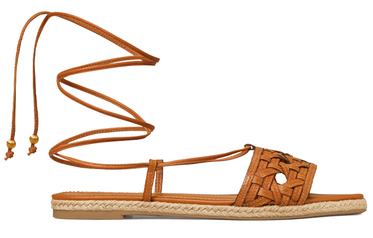 (W) TORY BURCH Basket-Weave Espadrille 'Camel' 圖 2