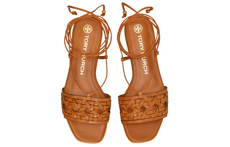 (W) TORY BURCH Basket-Weave Espadrille 'Camel' 圖 4