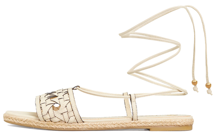 (W) TORY BURCH Basketweave 'Cream White'