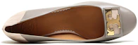 Purchase (Women) TORY BURCH Block Heel 'Elegant Leather Patchwork Taupe' 58269-033