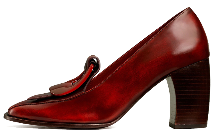 (W) TORY BURCH Buckle High Heels 'Burgund'