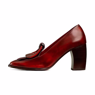 (W) TORY BURCH Buckle High Heels 'Burgund'