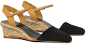 Order (Women) TORY BURCH Buckled Round-Toe Fashion High Heel Wedge 'Brown Black' 150763-006