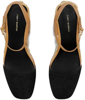 Lookbook (W) TORY BURCH Tacón Alto Plataforma Redonda con Hebilla 'Marrón Negro' 150763-006