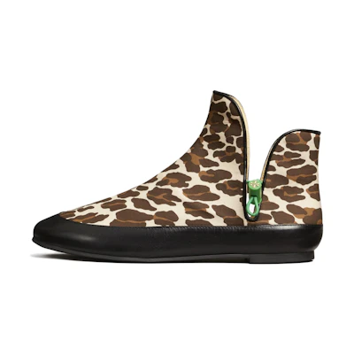 (W) TORY BURCH Canvas Buckle Bootie 'Leopard'