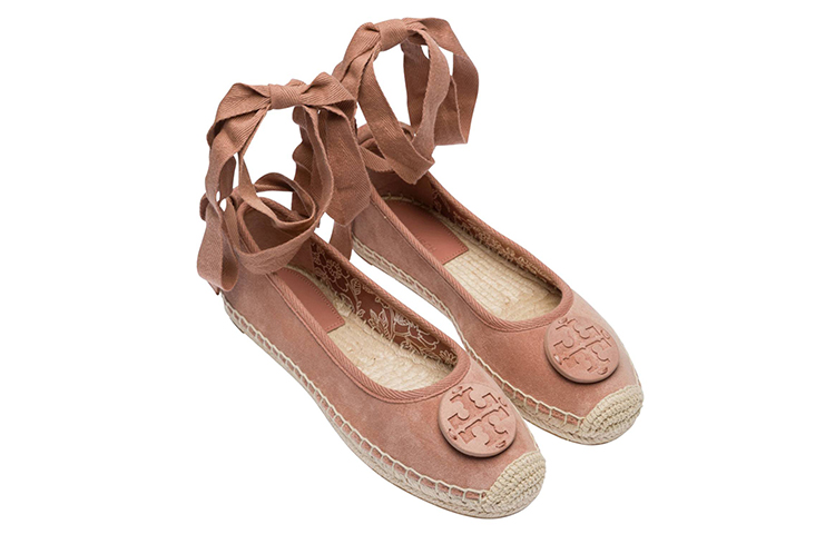 Shop (W) TORY BURCH Zapatos Planos de Lona con Cordones 'Beige' 78791-667