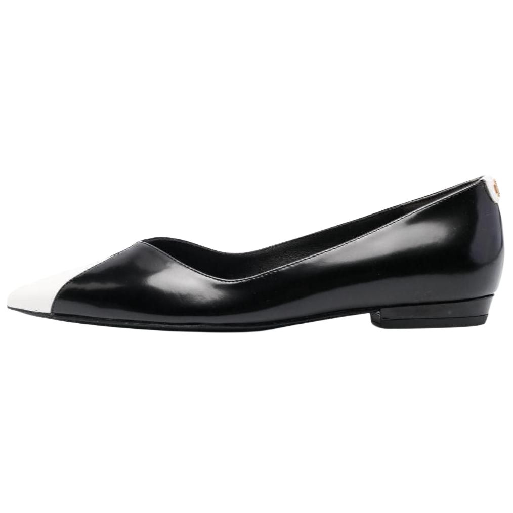 (W) TORY BURCH Cap-Toe Ballet Flat 'Black Simple'